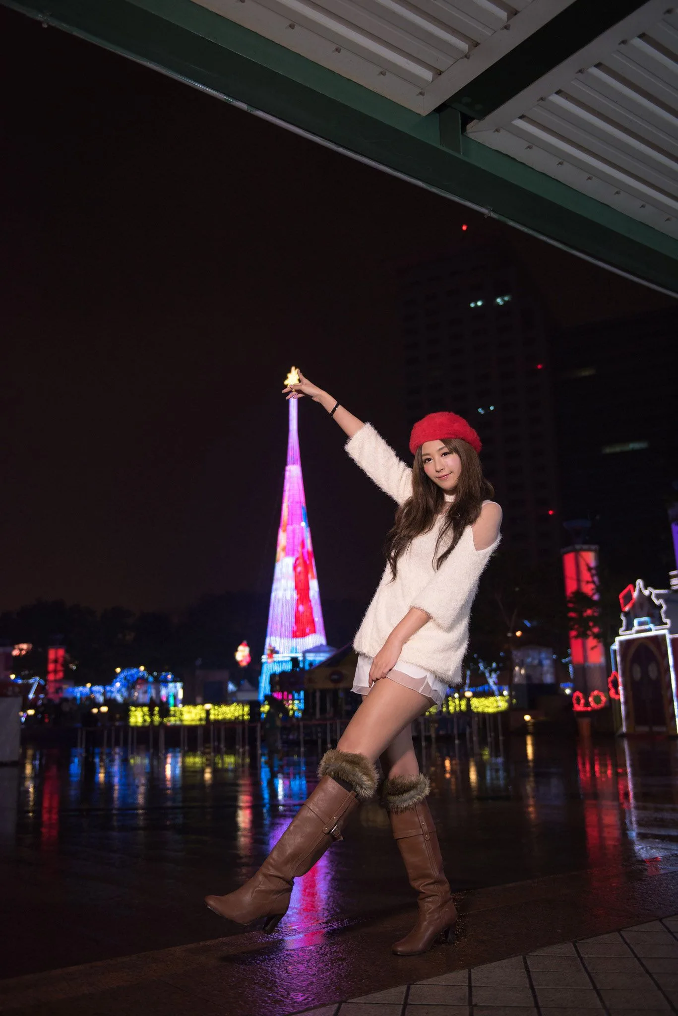 [Tập đặc biệt của Beautyleg] Người mẫu chân dài Đài Loan MISO Xia Qing - Buổi chụp ảnh ngoài trời Giáng sinh - 58
